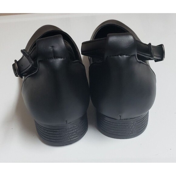 Women’s Mask Butik Handmade Genuine Black Leather Ankle Strap Shoes Size 38 NWOB - Picture 5 of 10